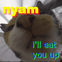 She's gonna eat you up!